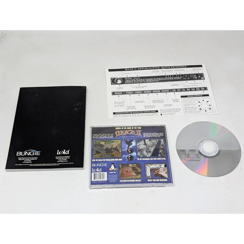Myth II 2 Soulblighter Linux OS PC Computer Game W/ Manual &‎ Insert